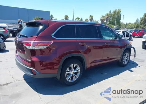 2015 Toyota Highlander Xle V6 из США, поврежденный, VIN 5TDJKRFH6FS143993